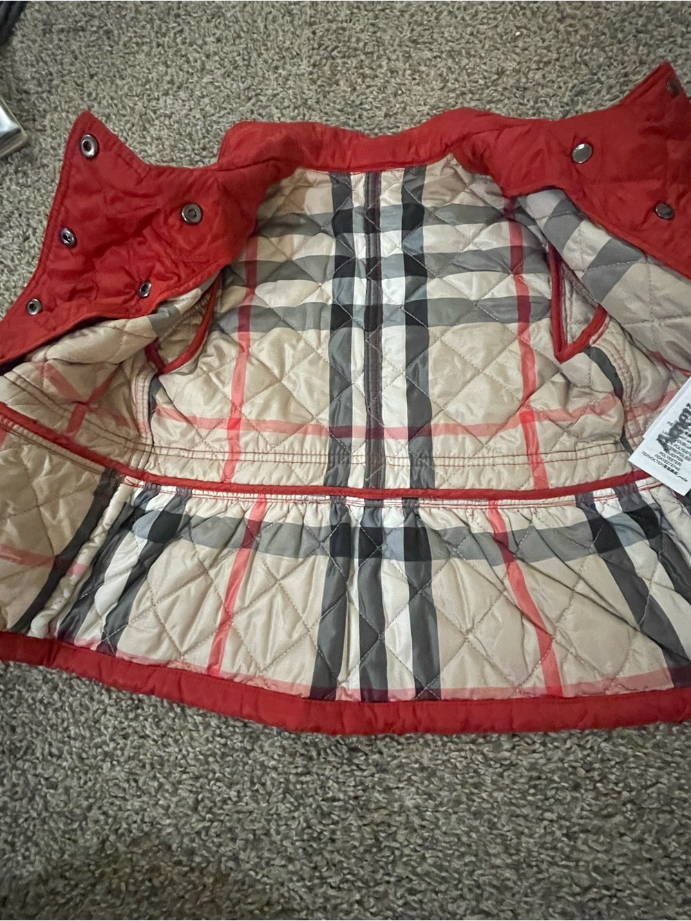 Burberry Quilted Double-Breasted Kids light Jacket size 2T